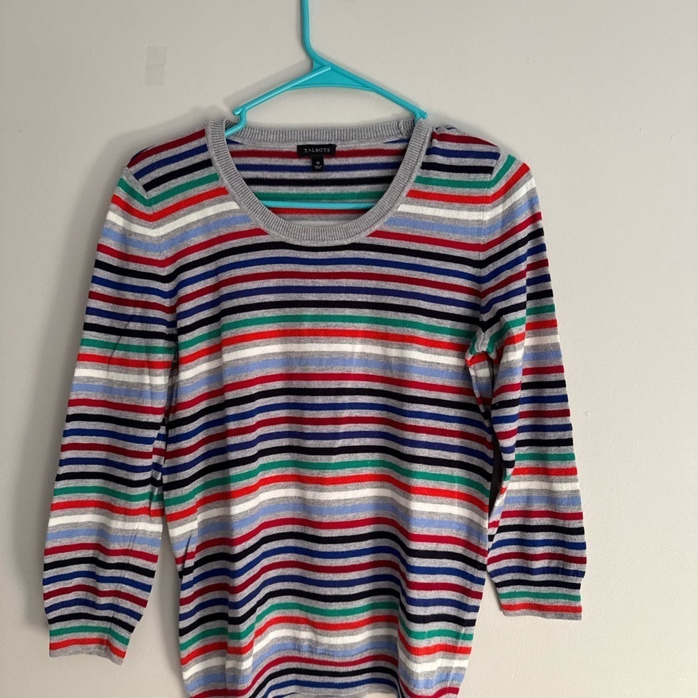 Talbots Women's Multicolor Lightweight Sweater. size M - Picture 2 of 4